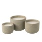 Vase rond en céramique blanche 21x10x29.5 cm